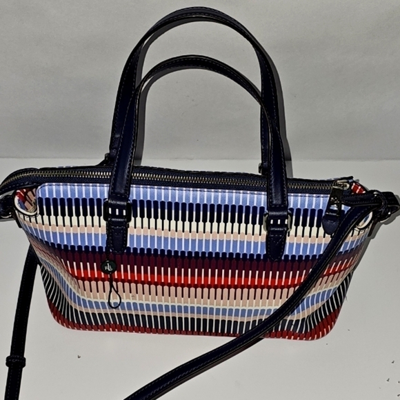 RLL Lauren ralph lauren handbag Womens Shoulder Bag Colorblock Rainbow - Picture 4 of 16